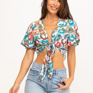 Bluse donna estiva multicolore