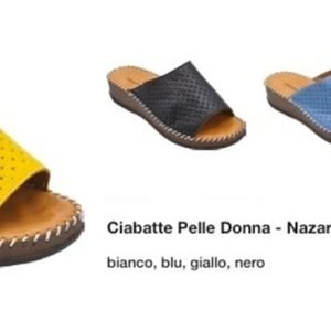 Ciabatte in pelle da donna
