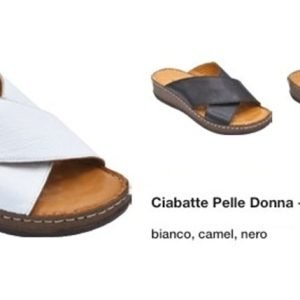 Ciabatte in pelle da donna