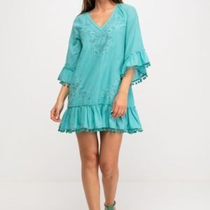 Vestito donna corto in cotone